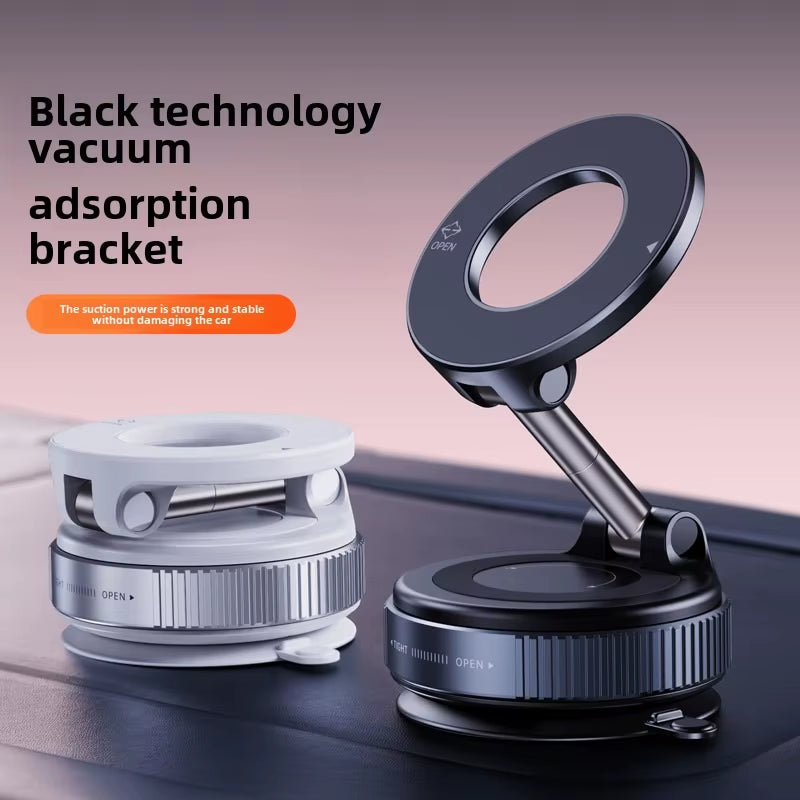 2025 NEW K007 Strong Magnetic Car Phone Holder Foldable Design 360° Adjustable Vacuum Mount for Car/Desk/Bathroom/Universal Use