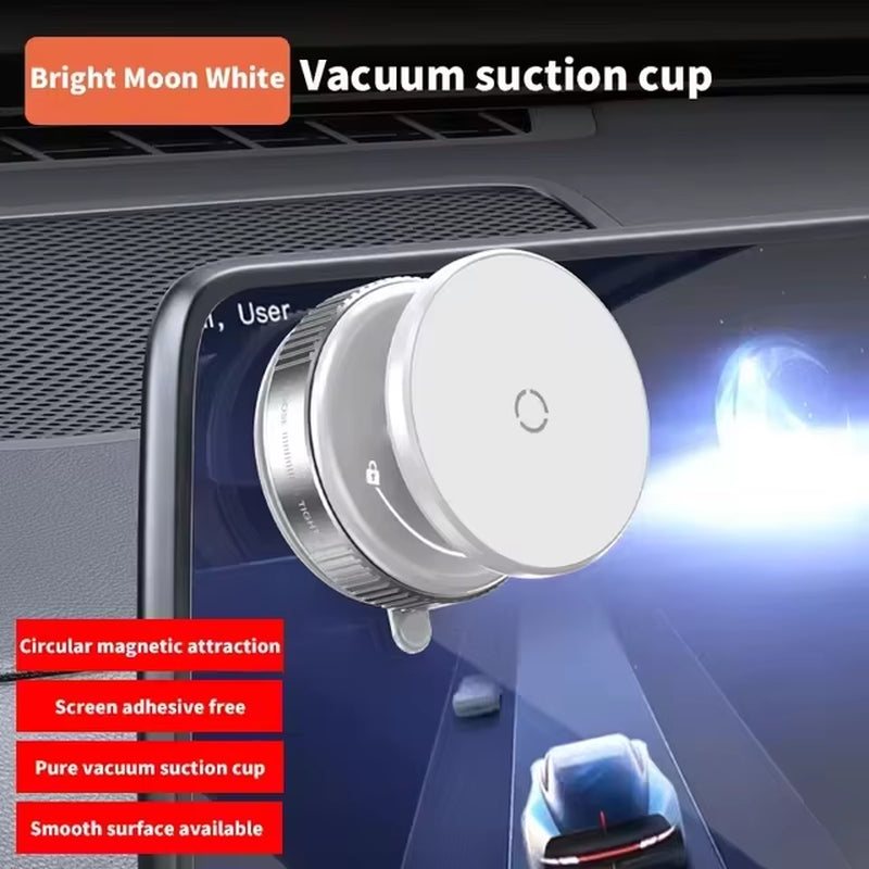2025 NEW K007 Strong Magnetic Car Phone Holder Foldable Design 360° Adjustable Vacuum Mount for Car/Desk/Bathroom/Universal Use