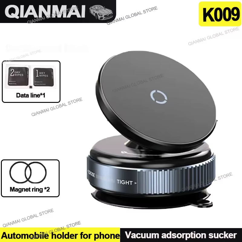 2025 NEW K007 Strong Magnetic Car Phone Holder Foldable Design 360° Adjustable Vacuum Mount for Car/Desk/Bathroom/Universal Use