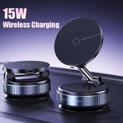2025 NEW K007 Strong Magnetic Car Phone Holder Foldable Design 360° Adjustable Vacuum Mount for Car/Desk/Bathroom/Universal Use